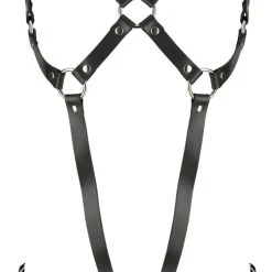 Zado Harness Aus Leder Mit Metallketten Im Schritt