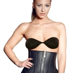 Zado Taillenmieder Aus Lammnappa-Leder, Mit Schnu00fcrung Und Reiu00dfverschluss