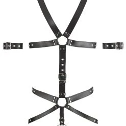 Zado Harness, Verstellbar, Mit 3 Penis-/Hodenringen