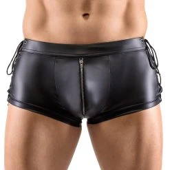 Svenjoyment Pants Mit Seiten-Schnürungen Und Unterlegtem Reißverschluss Vorne