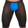 Finesse HOMME Radlerpants Aus Transparentem Powernet