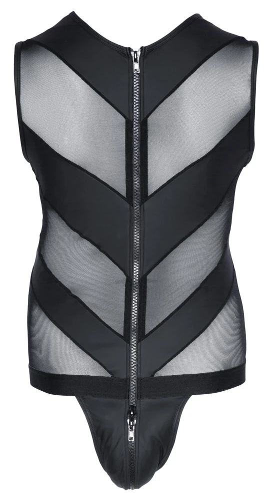 Svenjoyment Kurzoverall Aus Elastischem Powernet Mit Mattlook-EinsĂ€tzen â Bild 3