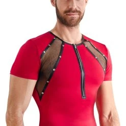 Finesse HOMME Shirt Aus Mikrofaser Mit Netz-Einsu00e4tzen