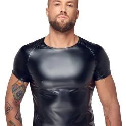 Noir Shirt Im Powerwetlook