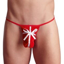 Svenjoyment String „Geschenk“ Aus Pannesamt