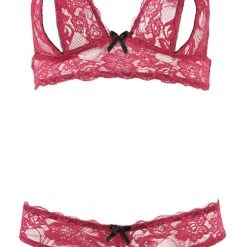Cottelli Lingerie Soft-BH Plus Riostring, Ouvert, Aus Spitze