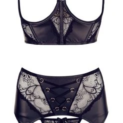 Abierta Fina 3-teiliges Set Mit Spitze