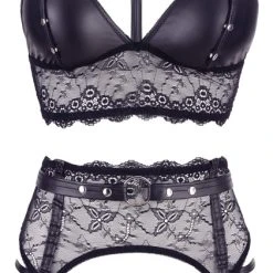 Cottelli Bondage 3-teiliges Straps-Set Inklusive Handfesseln