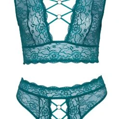 Cottelli Curves Bralette Plus String Aus Spitze