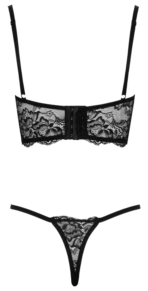 La Finesse DESSOUS Bügel-BH Plus String Aus Weicher Spitze – Bild 4