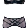 Cottelli Lingerie 3-teiliges Set In Lederoptik