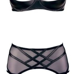 Cottelli Lingerie 3-teiliges Set In Lederoptik