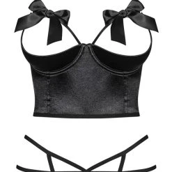 Obsessive Hebe-BH Plus String Mit Schleifenverzierung