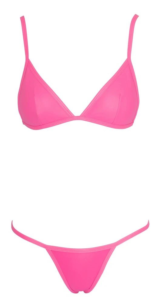 Cottelli Lingerie Bikini, Stylischer Mattlook In Hotpink – Bild 4