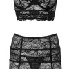 La Finesse DESSOUS 3-teiliges Straps-Set Aus Spitze