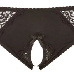 Cottelli Curves Slip Ouvert Mit Spitze Und Zierschleife Vorne