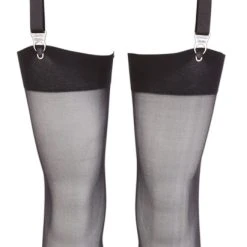 NO:XQSE Strapsgurt Im Wetlook Plus Strapsstrümpfe