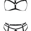 Cottelli Lingerie 3-teiliges Harness-Set Mit Verstellbaren Hakenverschlu00fcssen