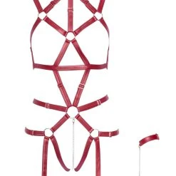 Bad Kitty Body Mit Strapsen, Inklusive Handfessel