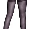 Cottelli Legwear Strapsstrumpfhose Mit Spitzenbesetzten Cut-outs