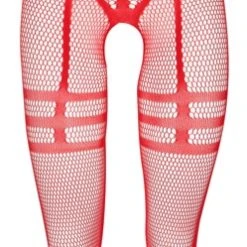 La Finesse DESSOUS Catsuit Ouvert, Weiches Netz In Streifenoptik, Nahtlos Gefertigt