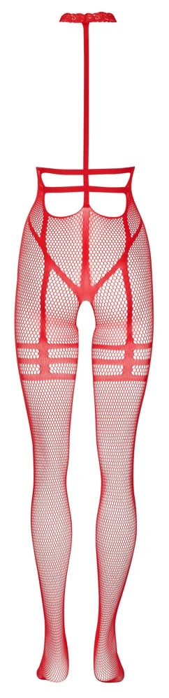 La Finesse DESSOUS Catsuit Ouvert, Weiches Netz In Streifenoptik, Nahtlos Gefertigt – Bild 2