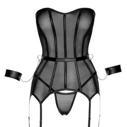 Cottelli Bondage Corsage Aus Powernet Mit Mattlook-Details