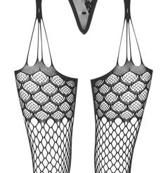 La Finesse DESSOUS Strapshemd Plus String, Angewebte Strümpfe, Nahtlos Gefertigt