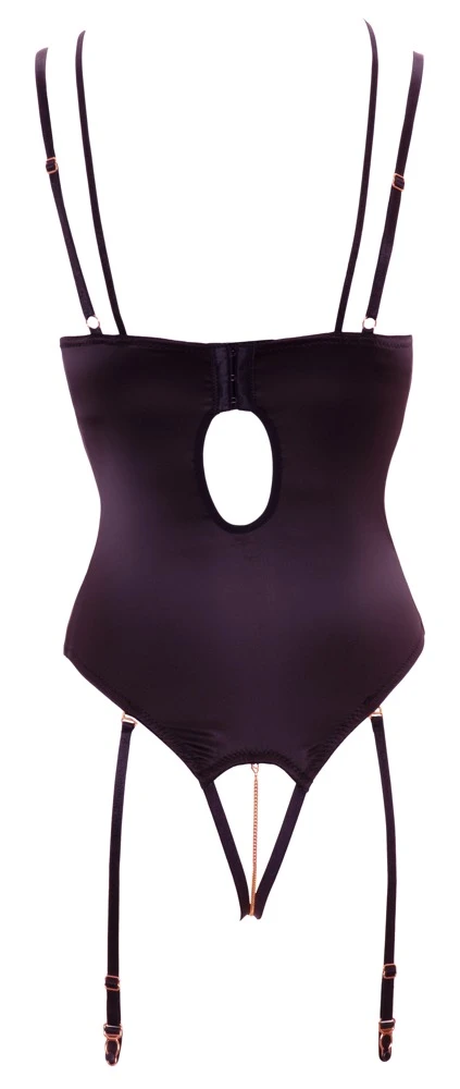 Abierta Fina Hebe-Strapsbody Mit Abnehmbarem Schrittkettchen – Bild 6