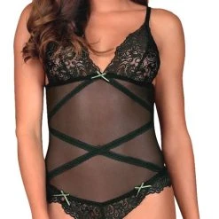 Obsessive Body, Transparent Mit Spitzenband-Besatz