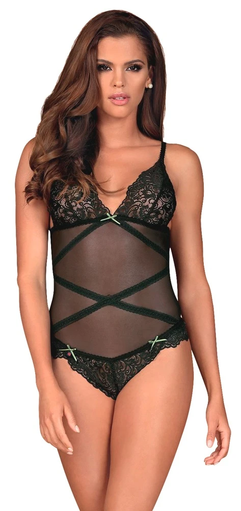 Obsessive Body, Transparent Mit Spitzenband-Besatz