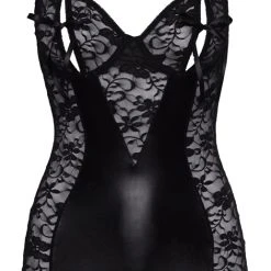 La Finesse DESSOUS Kleid Aus Elastischer Spitze, Vorne Mit Blickdichtem Einsatz