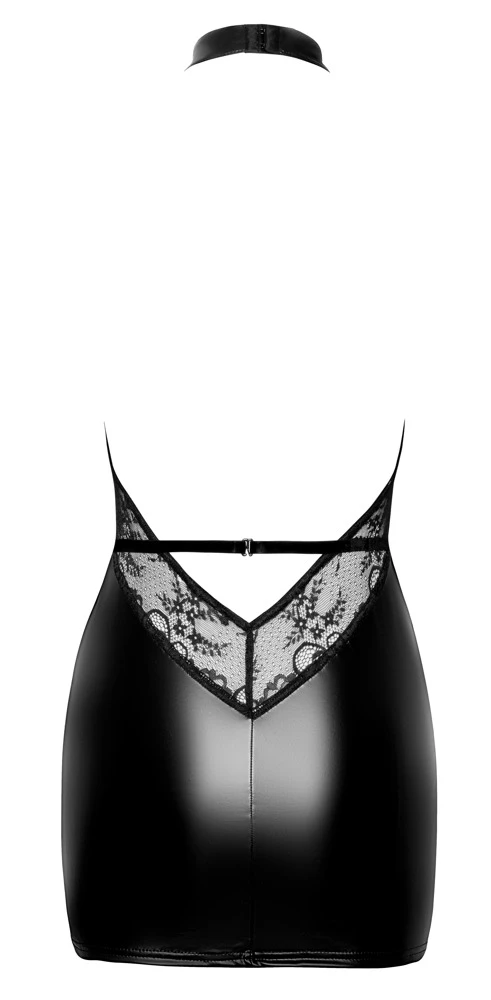 Noir Kleid Im Edlen Material-Mix – Bild 4