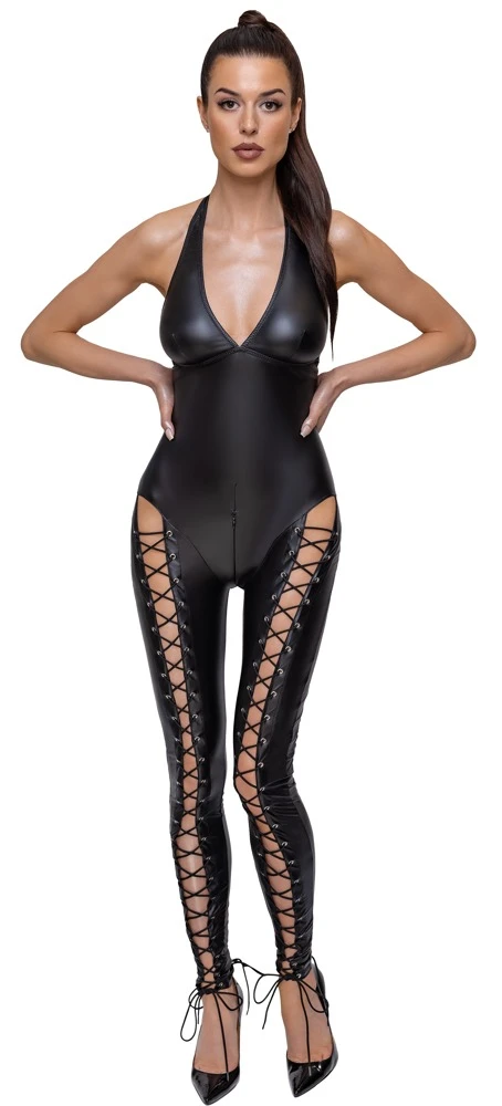 Cottelli Party Overall Im Mattlook, Elastisch, Mit 2-Wege-Reißverschluss Im Schritt