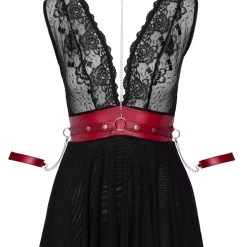 Cottelli Bondage Babydoll Mit Bondage-Gürtel Und -Halsband