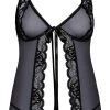 Kissable Babydoll Plus String Mit Effektspitze