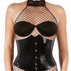 Late X Mieder Aus Latex, Mit Schnellverschluss Vorne Und Schnürung Hinten