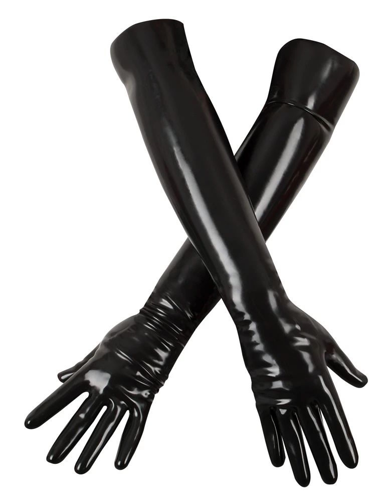 Late X Handschuhe Aus Latex, Lang