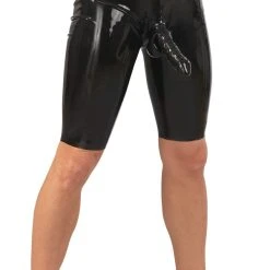Late X Radlerhose Mit Hülle Für Penis Und Hoden, Latex